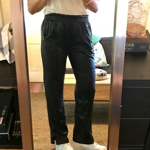 NWT Topshop Faux Leather Track Pants